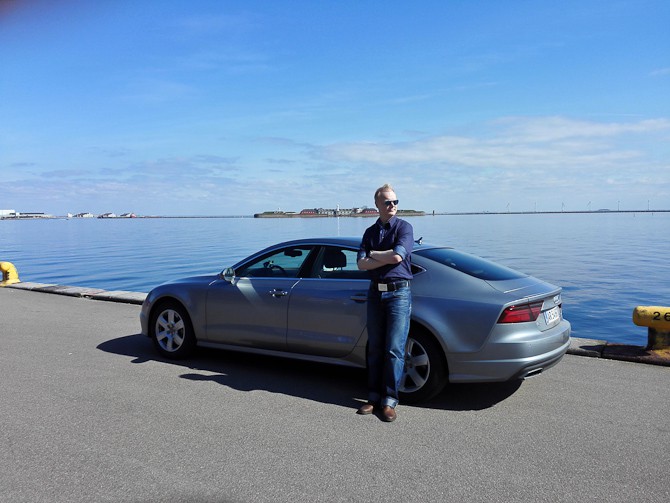 Dennis Andersen, en Audi A7 og flot vejr